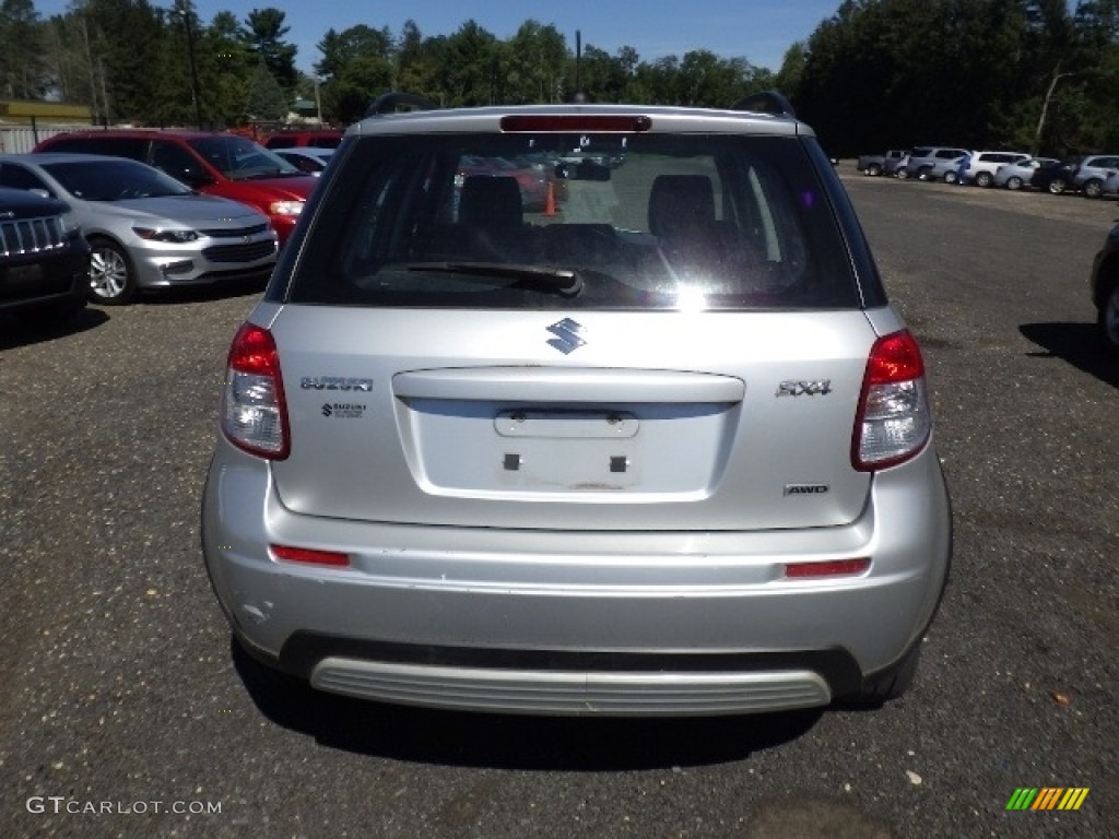2007 SX4 Convenience AWD - Silky Silver Metallic / Black photo #5
