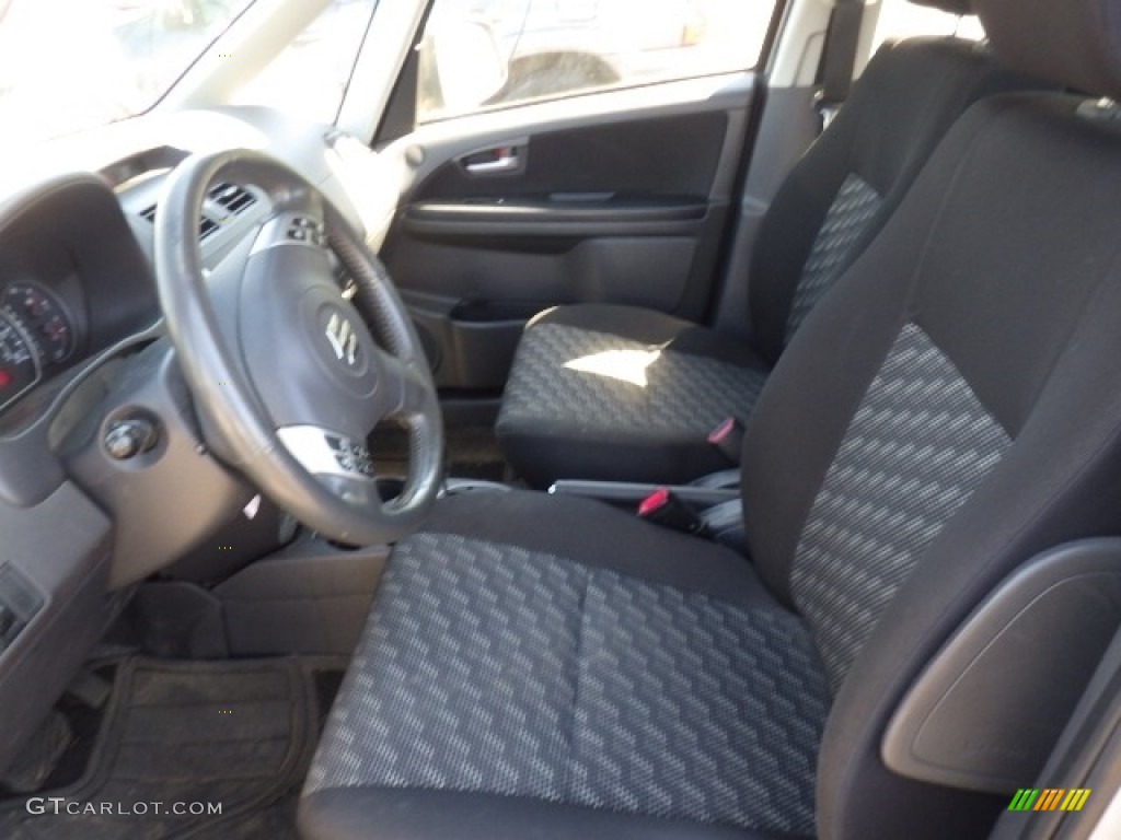 2007 SX4 Convenience AWD - Silky Silver Metallic / Black photo #7