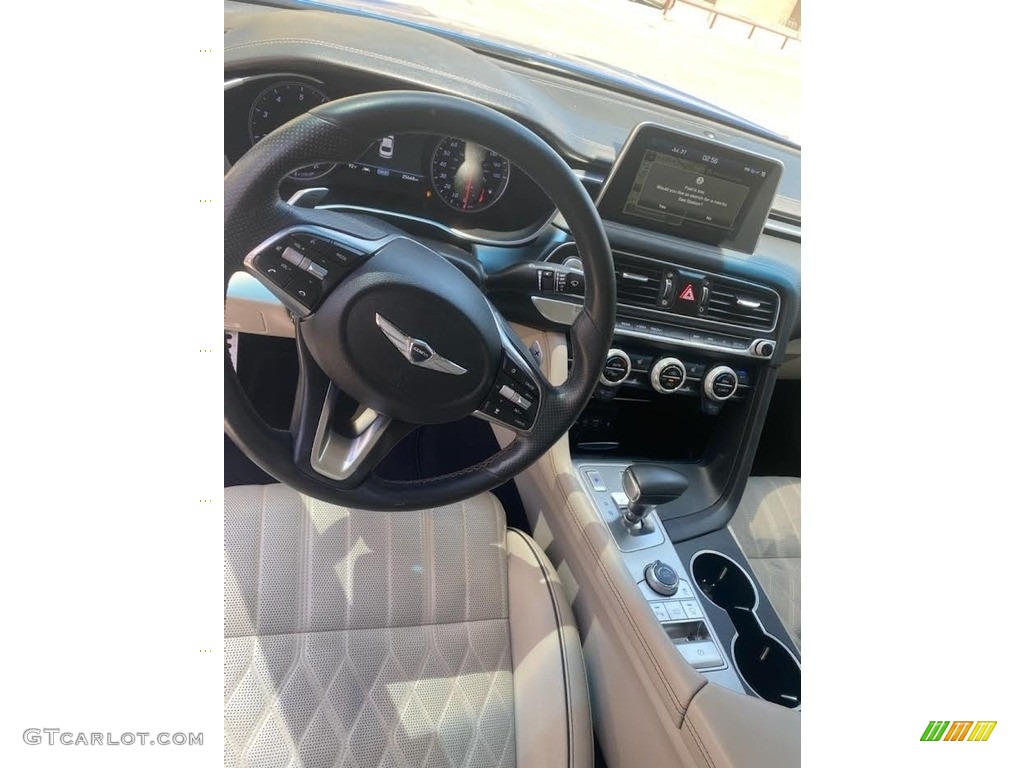 2019 Genesis G70 AWD - Mallorca Blue / Cream photo #9