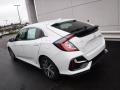 2020 Platinum White Pearl Honda Civic LX Hatchback  photo #8