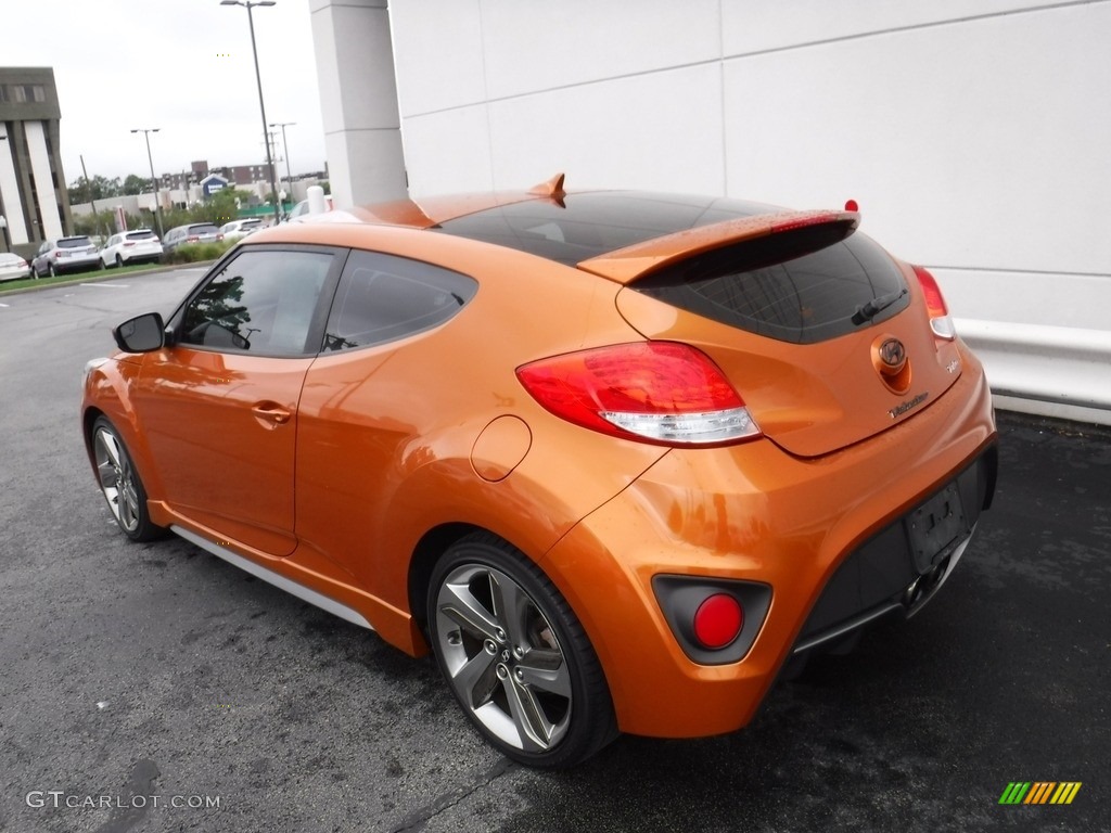 2014 Veloster Turbo - Vitamin C / Black photo #10
