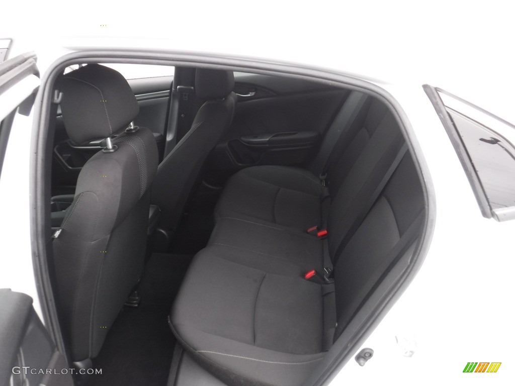 2020 Civic LX Hatchback - Platinum White Pearl / Black photo #22