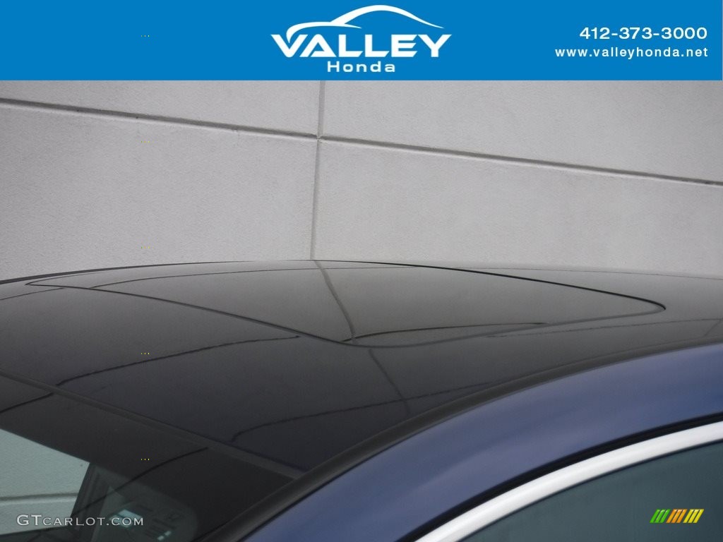 2018 CR-V EX-L AWD - Obsidian Blue Pearl / Gray photo #4