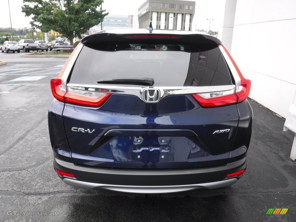2018 CR-V EX-L AWD - Obsidian Blue Pearl / Gray photo #8