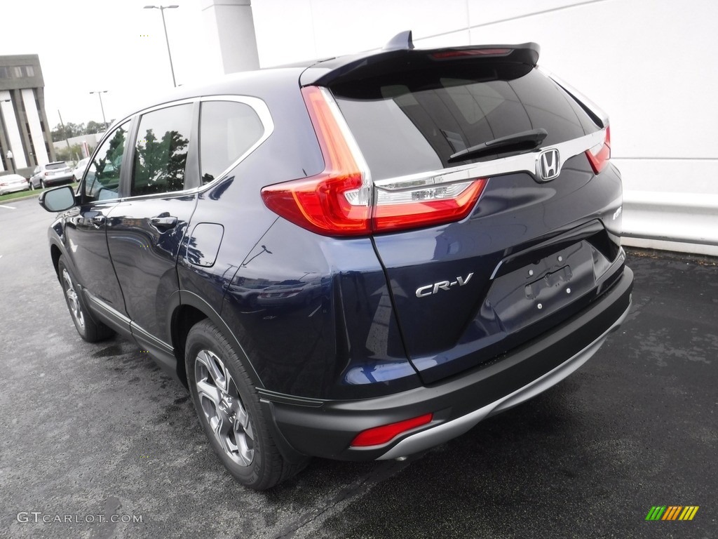 2018 CR-V EX-L AWD - Obsidian Blue Pearl / Gray photo #9