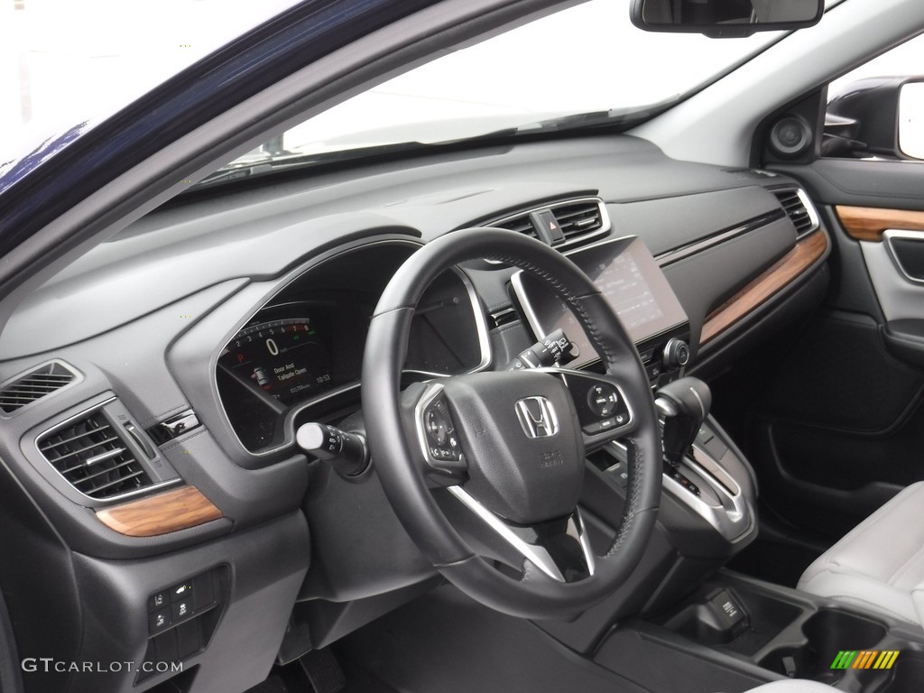 2018 CR-V EX-L AWD - Obsidian Blue Pearl / Gray photo #11