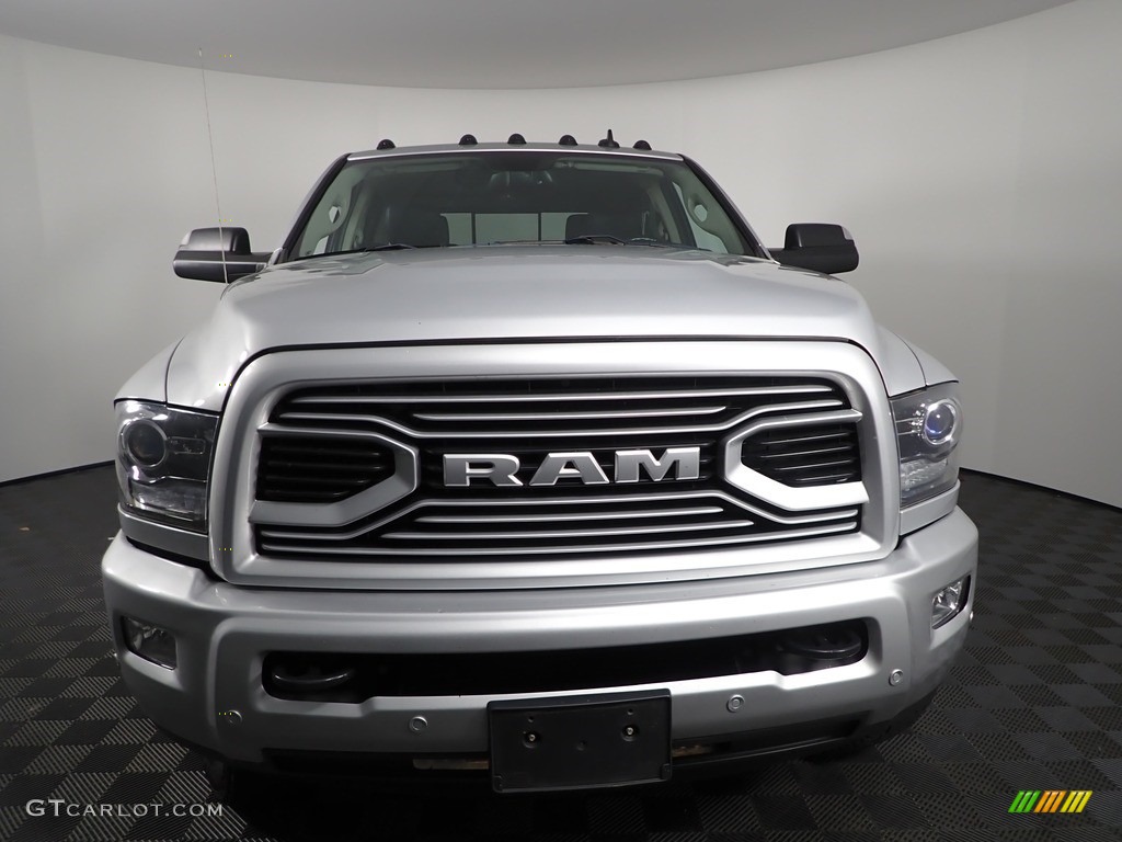2018 2500 Laramie Crew Cab 4x4 - Bright Silver Metallic / Black photo #7