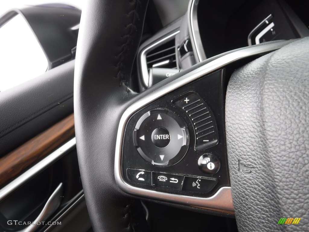 2018 CR-V EX-L AWD - Obsidian Blue Pearl / Gray photo #25