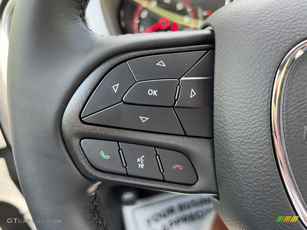 2022 Dodge Charger SXT Blacktop Black Steering Wheel Photo #144828614