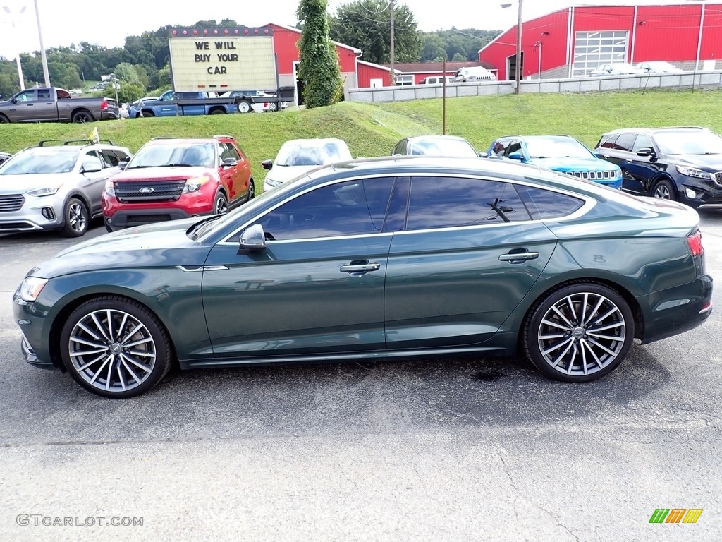 Gotland Green Metallic 2018 Audi A5 Sportback Prestige quattro Exterior Photo #144830105