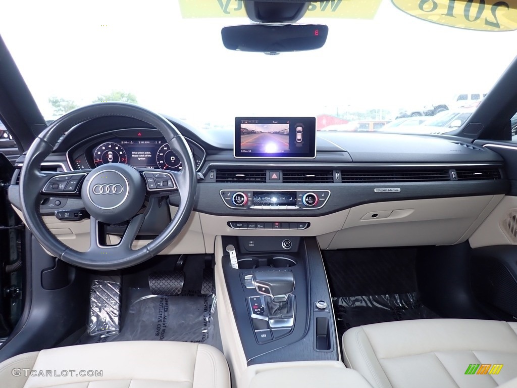 2018 Audi A5 Sportback Prestige quattro Black Dashboard Photo #144830396