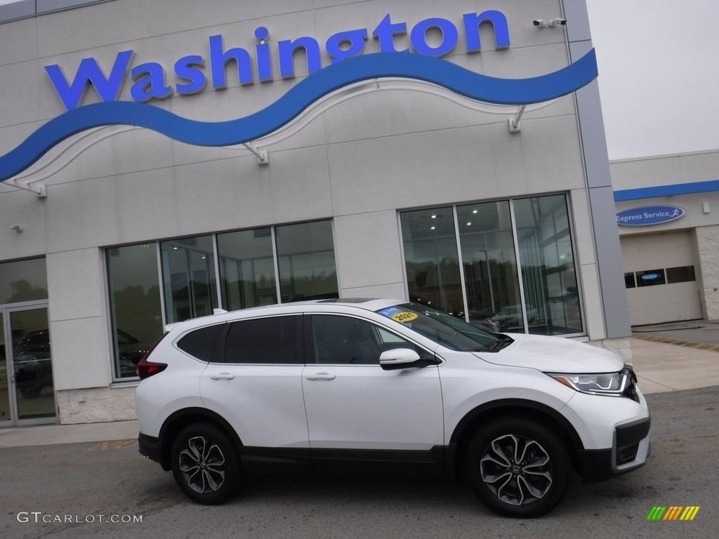 2021 CR-V EX-L AWD - Platinum White Pearl / Black photo #2