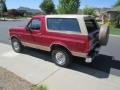 1995 Electric Current Red Pearl Ford Bronco XL 4x4  photo #4