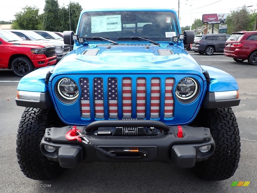 2022 Gladiator Rubicon 4x4 - Hydro Blue Pearl / Black photo #9
