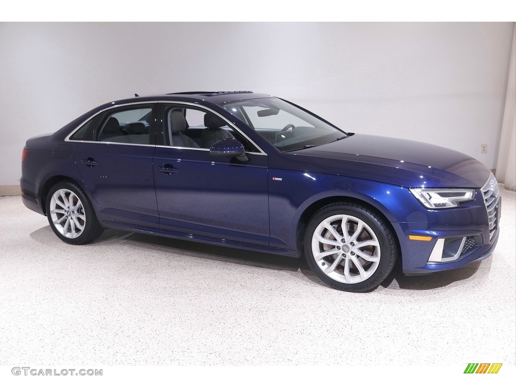 Navarra Blue Metallic 2019 Audi A4 Premium Plus quattro Exterior Photo #144832778