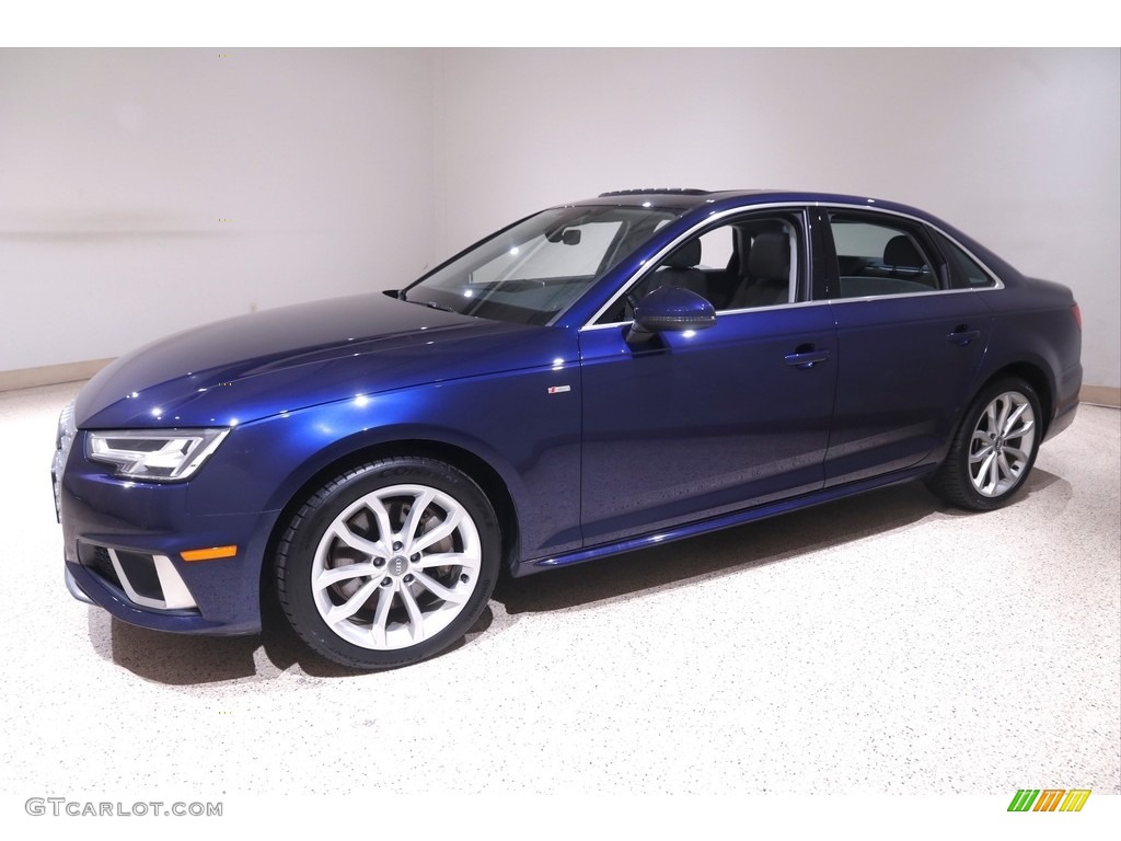 2019 A4 Premium Plus quattro - Navarra Blue Metallic / Rock Gray photo #3