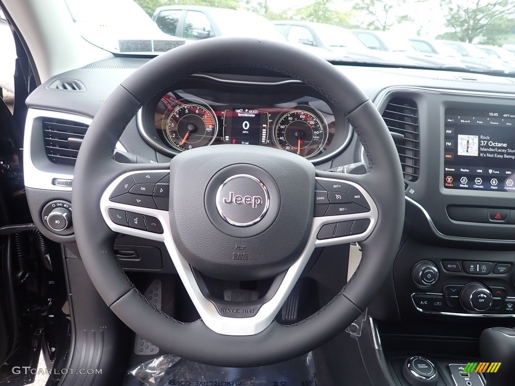 2022 Jeep Cherokee X 4x4 Black Steering Wheel Photo #144834353