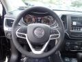 Black 2022 Jeep Cherokee X 4x4 Steering Wheel