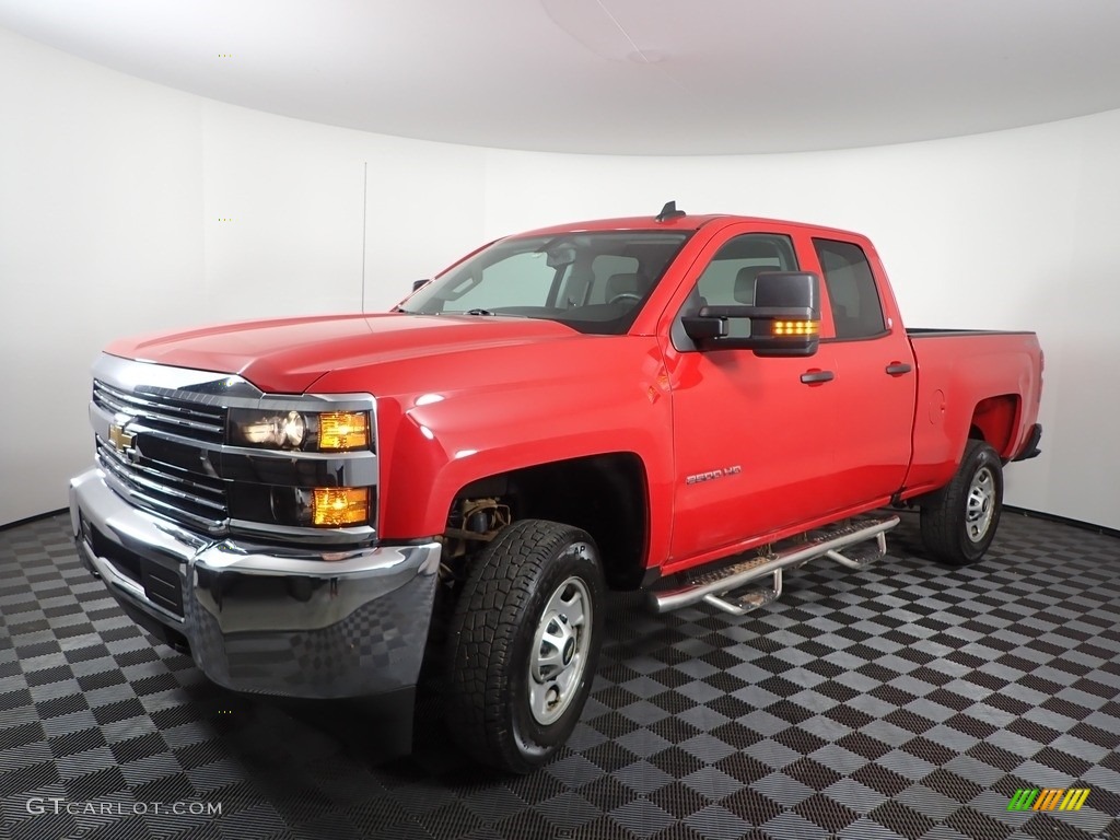 2016 Silverado 2500HD WT Double Cab 4x4 - Red Hot / Dark Ash/Jet Black photo #1