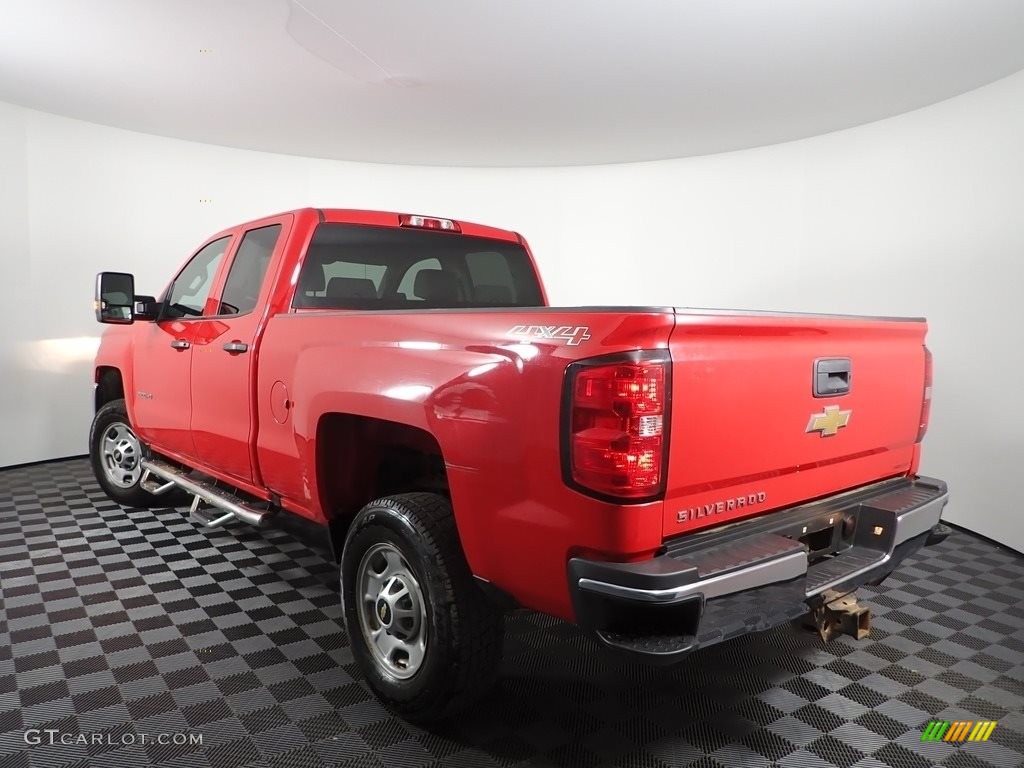 2016 Silverado 2500HD WT Double Cab 4x4 - Red Hot / Dark Ash/Jet Black photo #5