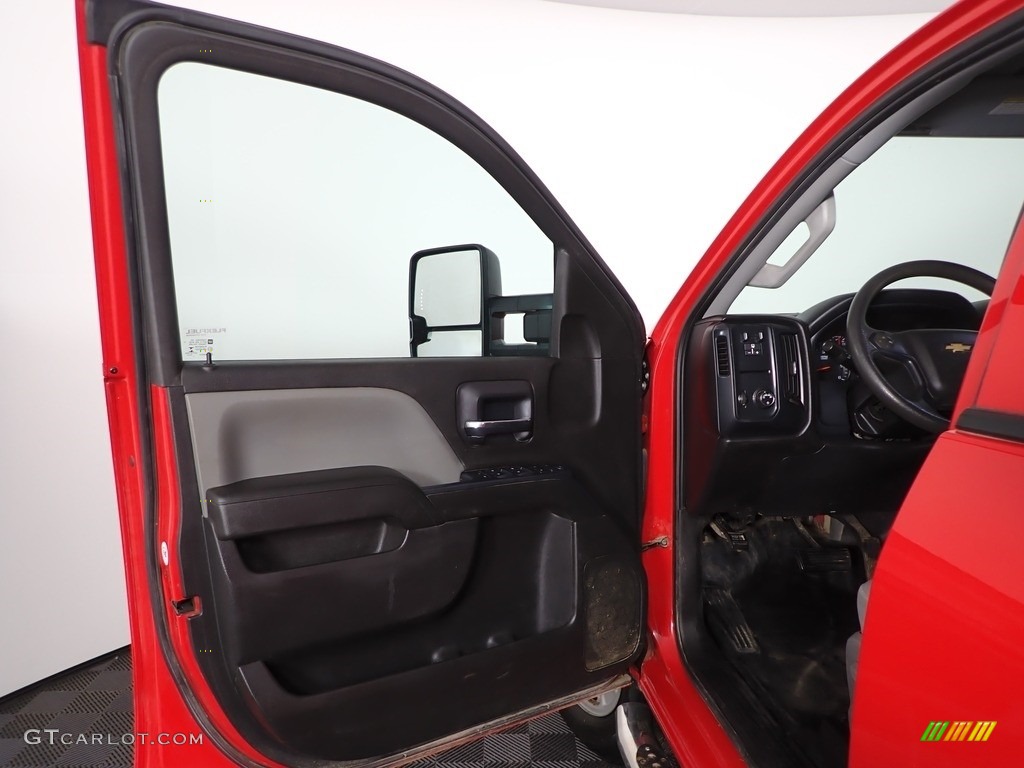 2016 Chevrolet Silverado 2500HD WT Double Cab 4x4 Dark Ash/Jet Black Door Panel Photo #144835527