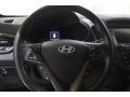 2016 Hyundai Veloster Black/Blue Interior Steering Wheel Photo