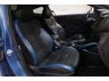2016 Hyundai Veloster Black/Blue Interior Front Seat Photo