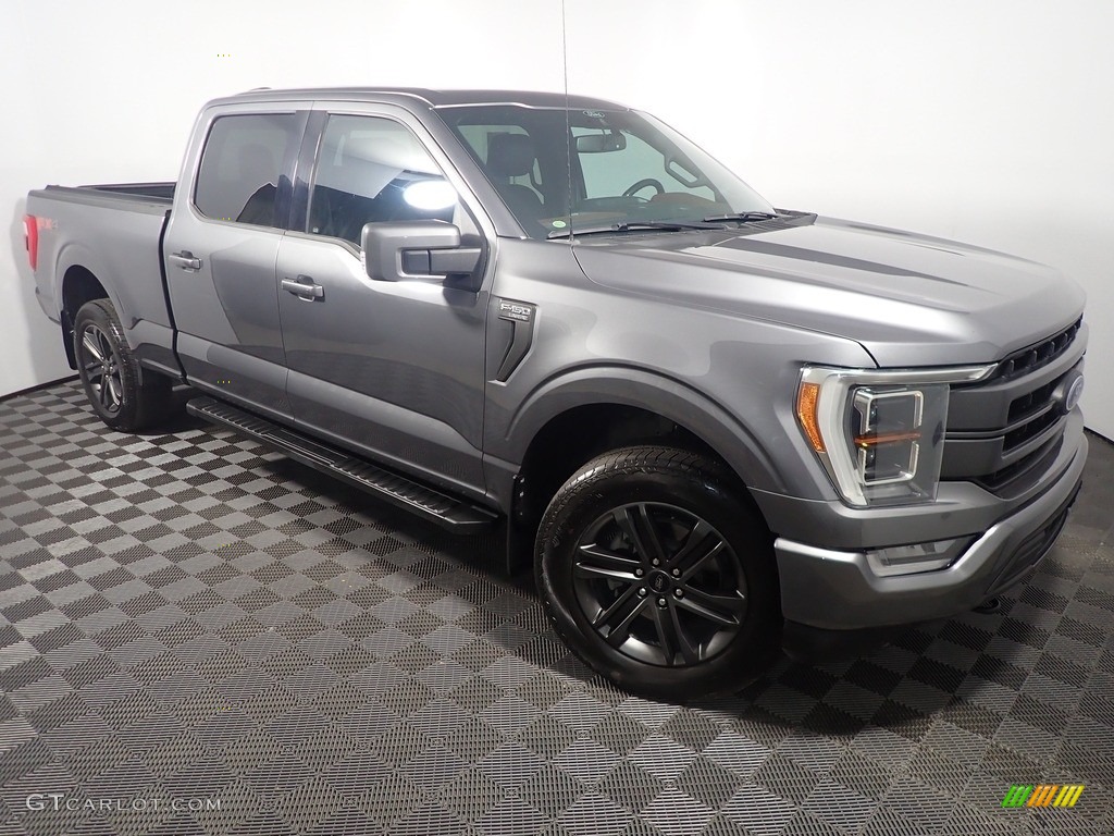 2021 F150 Lariat SuperCrew 4x4 - Carbonized Gray / Black photo #5