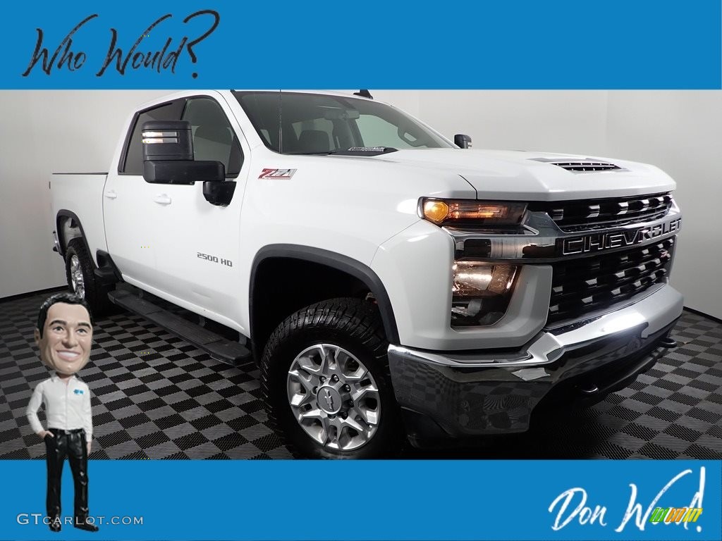 2020 Silverado 2500HD LT Crew Cab 4x4 - Summit White / Jet Black photo #1