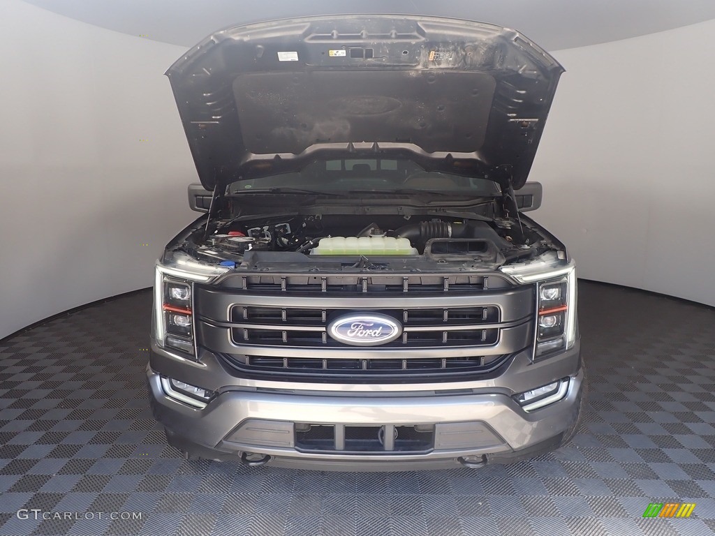 2021 F150 Lariat SuperCrew 4x4 - Carbonized Gray / Black photo #8