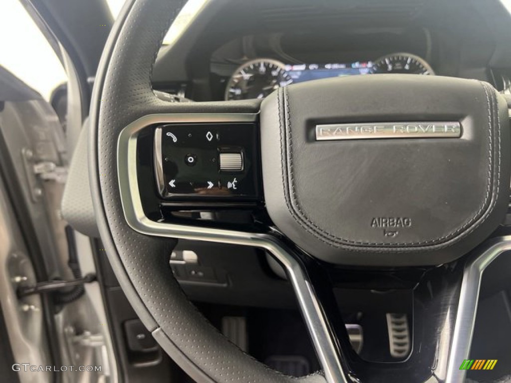 2023 Land Rover Range Rover Evoque S R-Dynamic Ebony Steering Wheel Photo #144838928