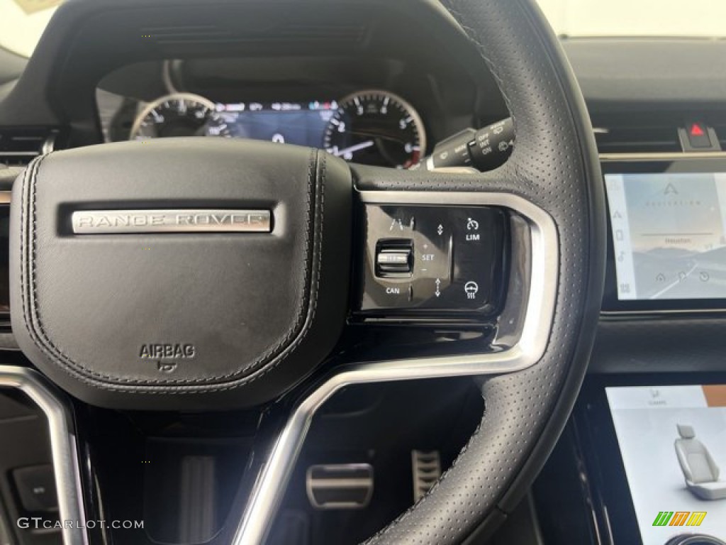 2023 Land Rover Range Rover Evoque S R-Dynamic Ebony Steering Wheel Photo #144838952