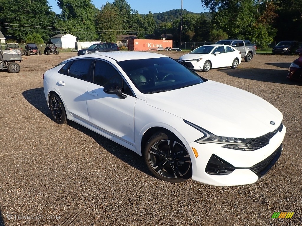 Glacier White Pearl 2021 Kia K5 GT-Line Exterior Photo #144839366