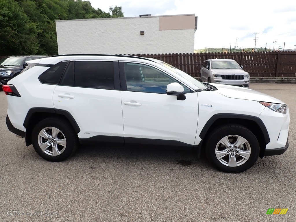 Super White 2021 Toyota RAV4 XLE AWD Hybrid Exterior Photo #144840737