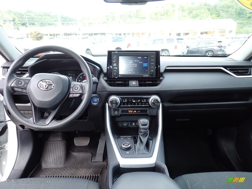 2021 Toyota RAV4 XLE AWD Hybrid Light Gray Dashboard Photo #144840857