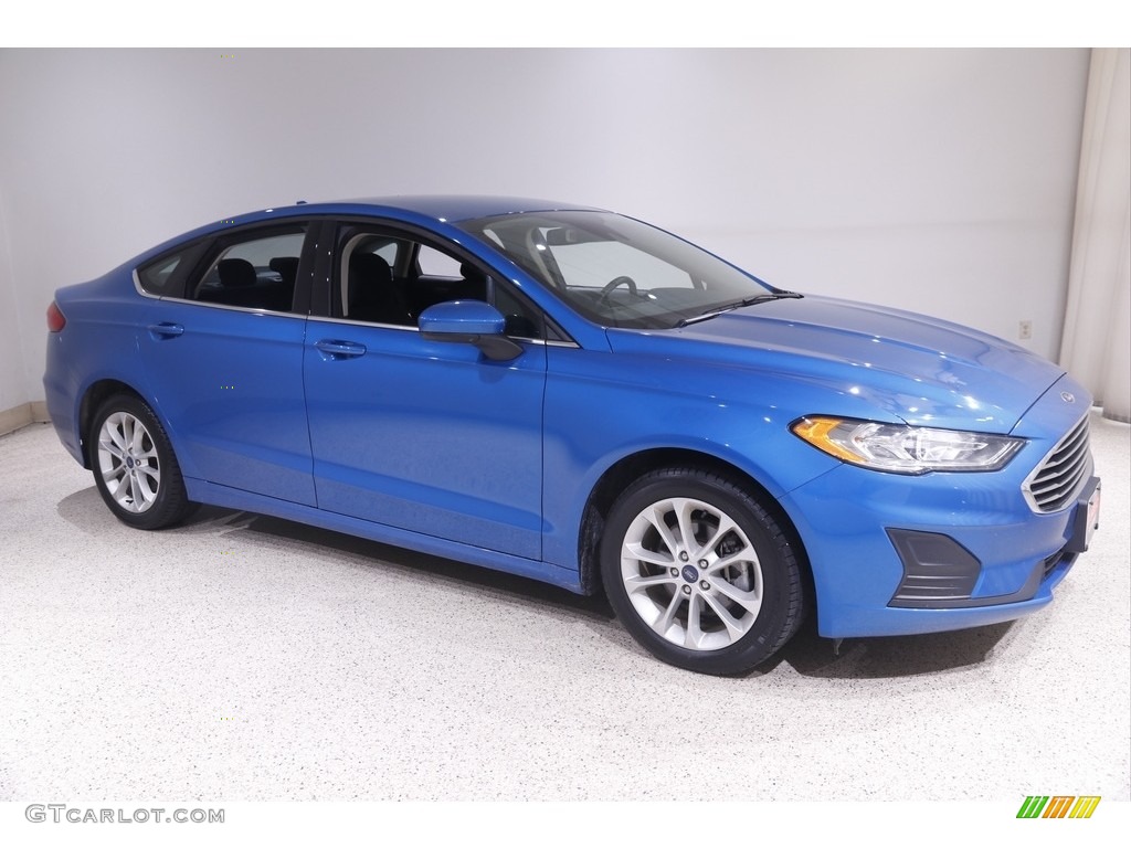 Velocity Blue 2020 Ford Fusion Hybrid SE Exterior Photo #144841754