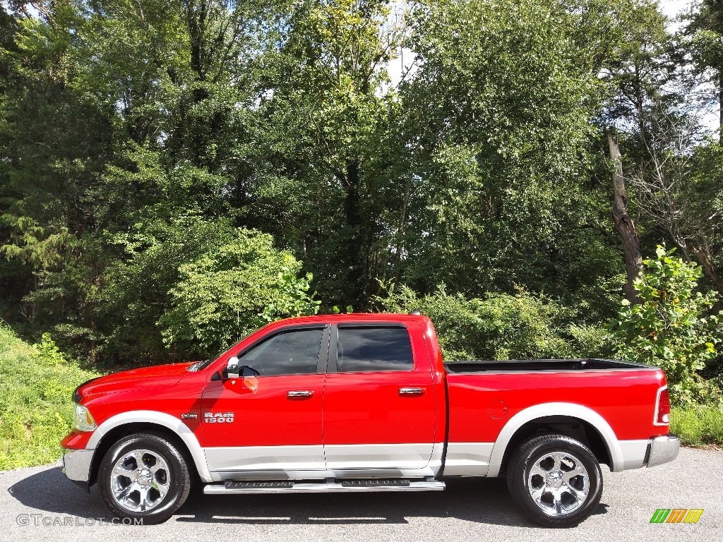 Flame Red 2016 Ram 1500 Laramie Crew Cab 4x4 Exterior Photo #144841934
