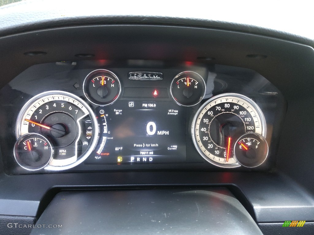 2016 Ram 1500 Laramie Crew Cab 4x4 Gauges Photo #144842165