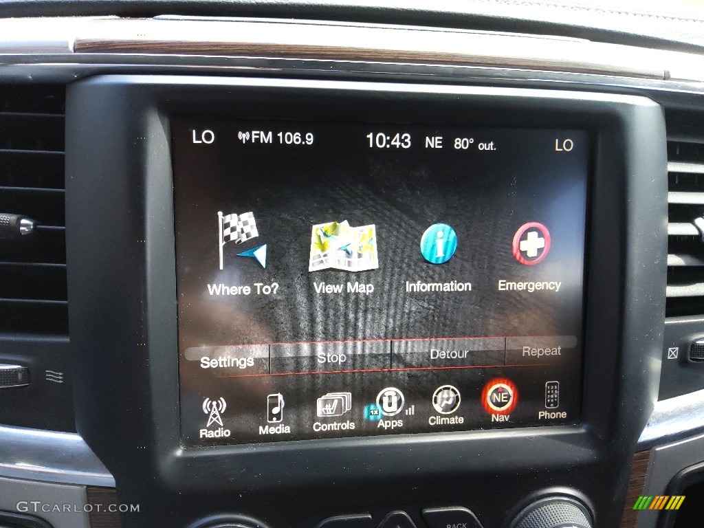 2016 Ram 1500 Laramie Crew Cab 4x4 Controls Photo #144842183