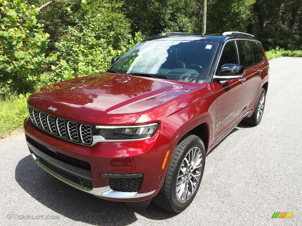 Velvet Red Pearl 2023 Jeep Grand Cherokee L Summit Reserve 4WD Exterior Photo #144842264