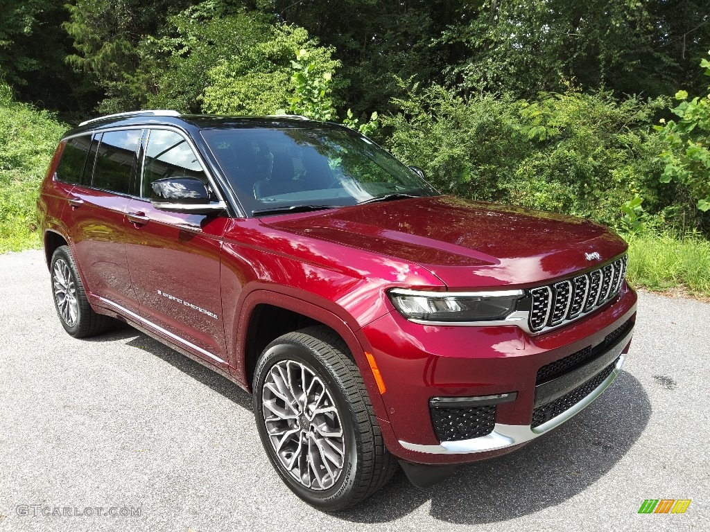Velvet Red Pearl 2023 Jeep Grand Cherokee L Summit Reserve 4WD Exterior Photo #144842279