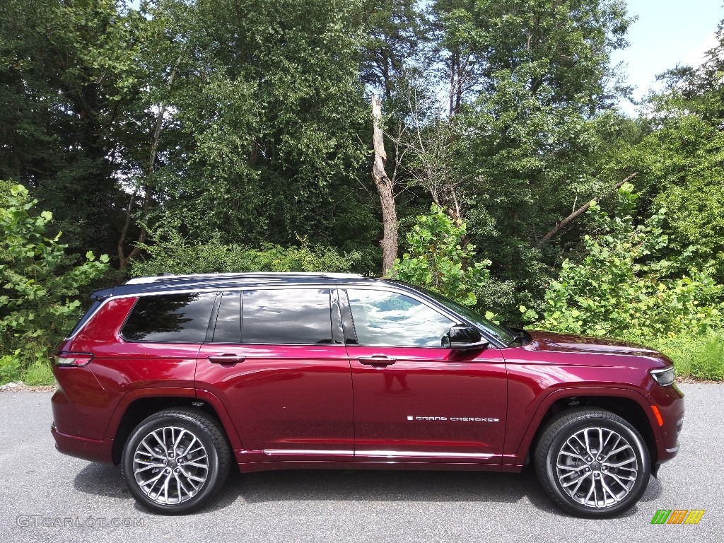 Velvet Red Pearl 2023 Jeep Grand Cherokee L Summit Reserve 4WD Exterior Photo #144842285