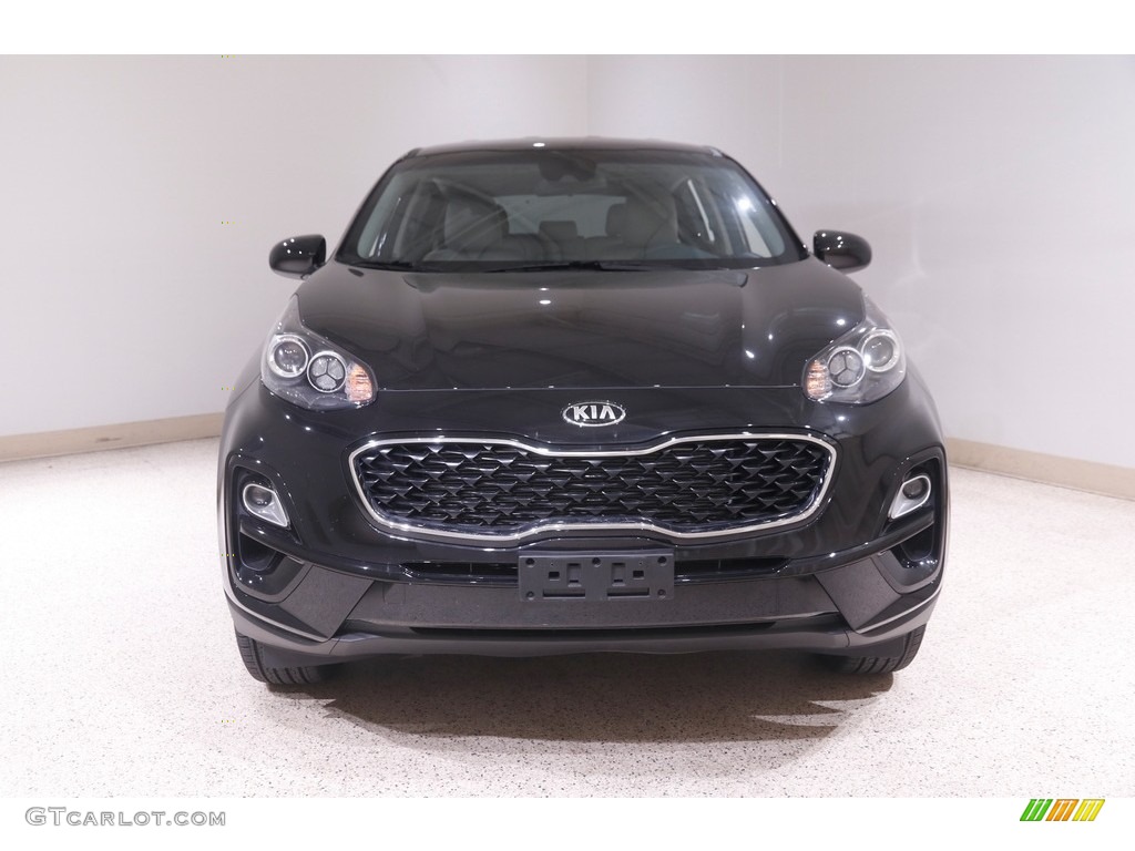 2020 Sportage LX AWD - Black Cherry / Gray photo #2