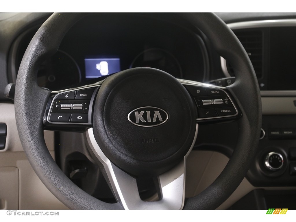 2020 Sportage LX AWD - Black Cherry / Gray photo #7