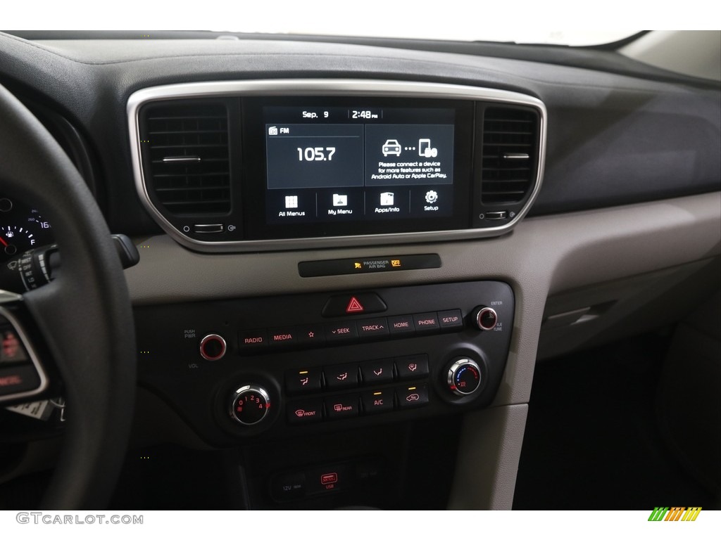 2020 Sportage LX AWD - Black Cherry / Gray photo #9