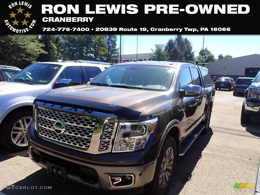 2019 Titan Platinum Reserve Crew Cab 4x4 - Java Metallic / Platinum Reserve Black/Brown photo #1