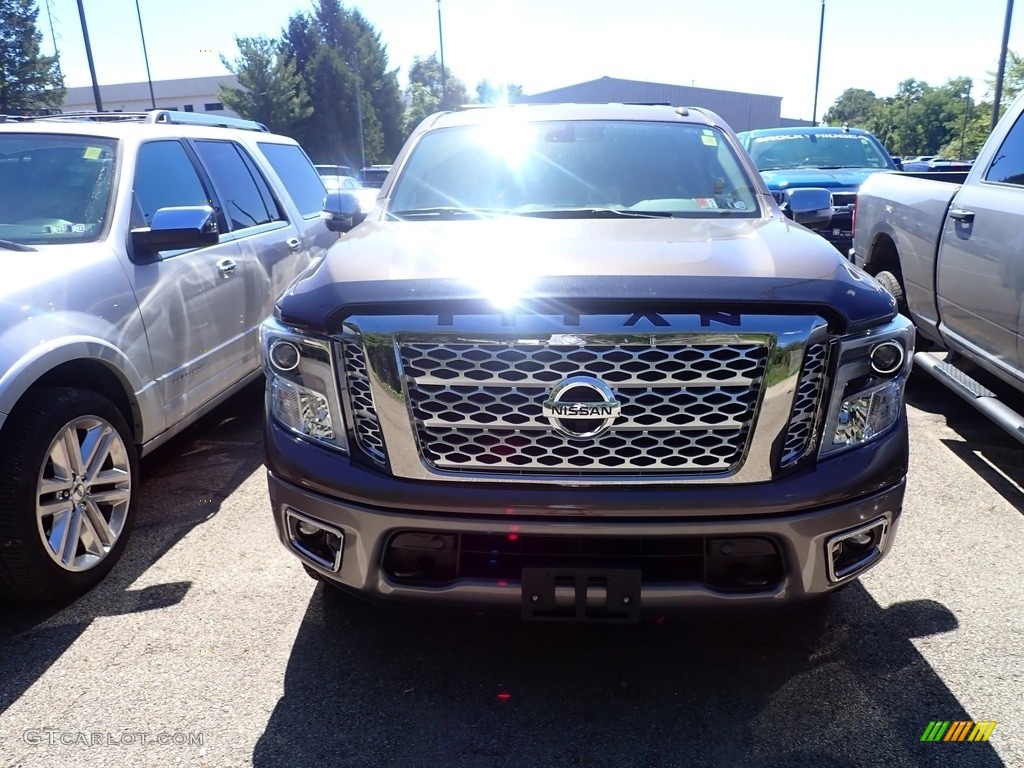 2019 Titan Platinum Reserve Crew Cab 4x4 - Java Metallic / Platinum Reserve Black/Brown photo #2