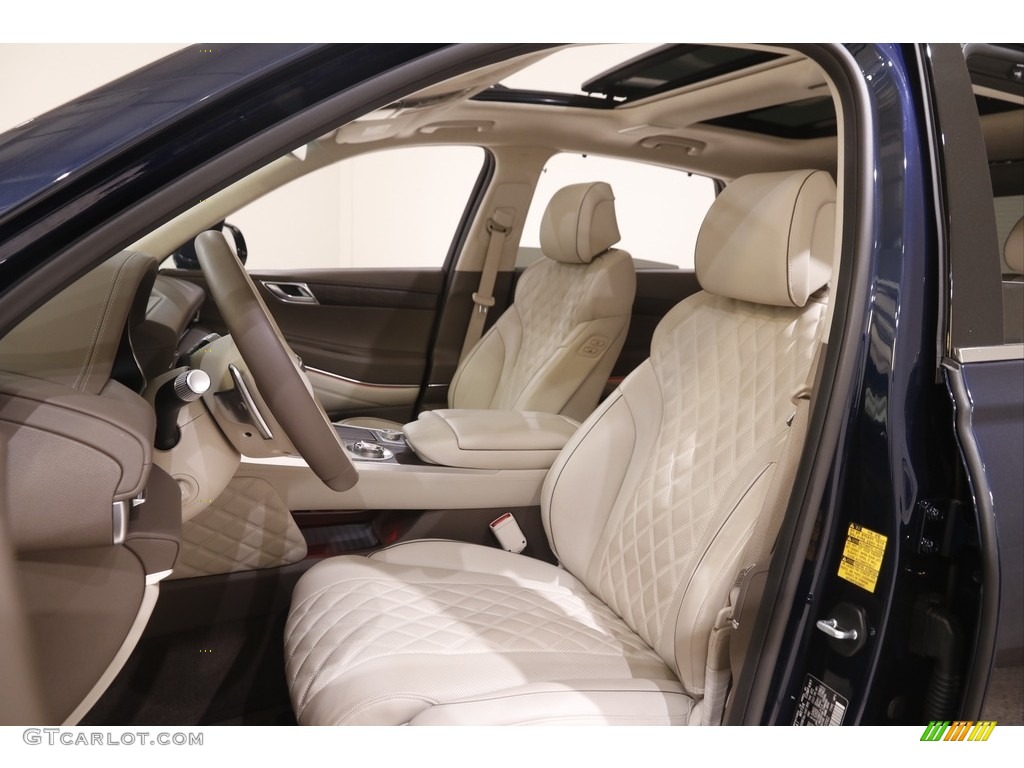 Beige/Taupe Interior 2021 Genesis GV80 3.5T AWD Photo #144843776