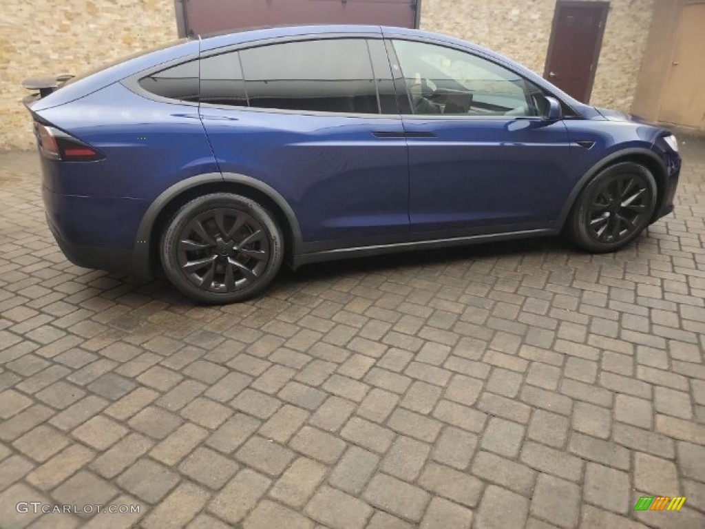 2022 Model X  - Deep Blue Metallic / Cream photo #3