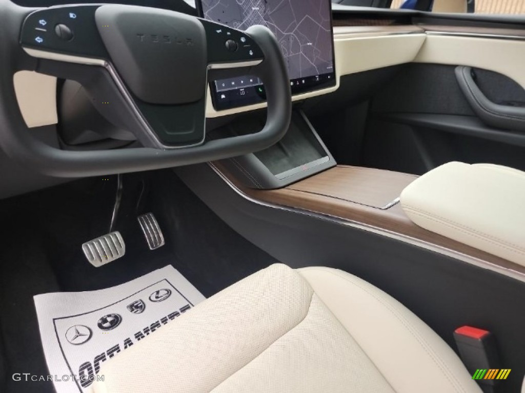 2022 Model X  - Deep Blue Metallic / Cream photo #6